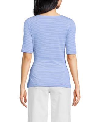 Women's Lightweight Jersey Tie Front Top