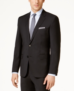 image of Hugo Men-s Modern-Fit Black Suit Jacket