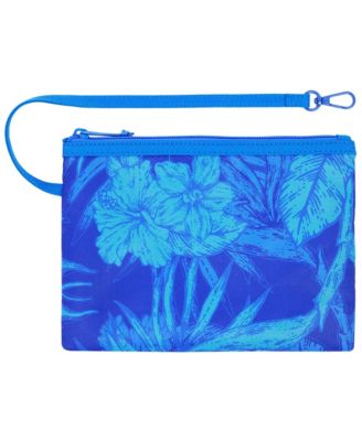 Water-Repellent Tote with Pouch – Tropical Floral Print