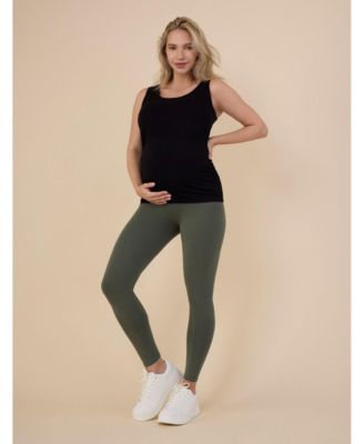 Women's Essential Stretch Secret Fit Over the Belly Maternity Leggings - Motherhood Maternity
