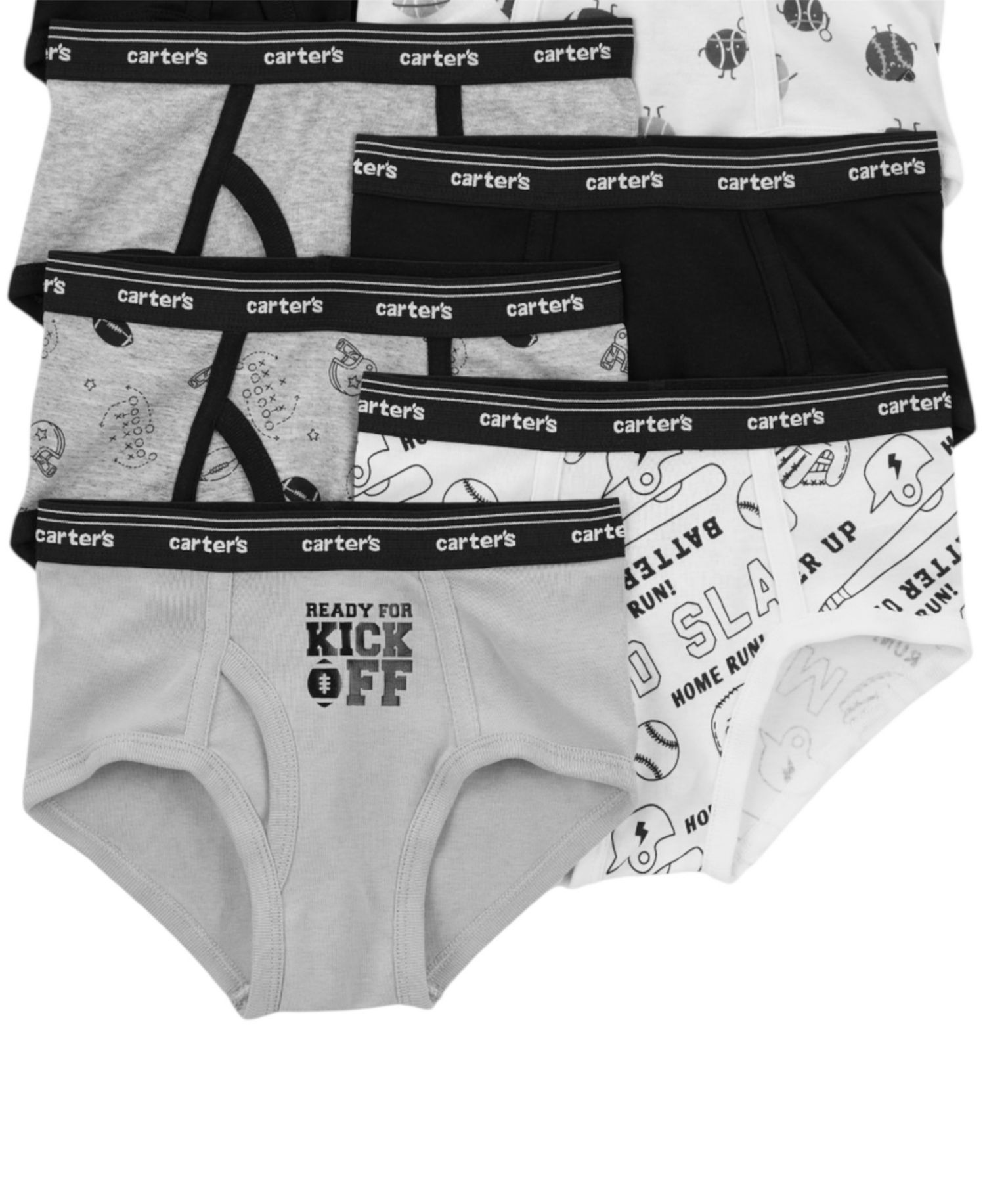 Toddler Boys' Sports Briefs, 7-Pack Set