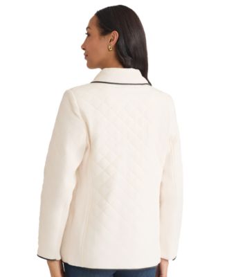 Women's Quilted Snap Front Long Sleeve Jacket