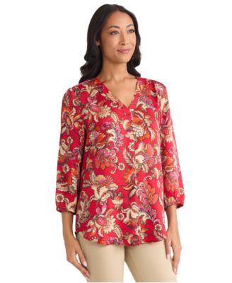 Women's V-Neck Tunic Top