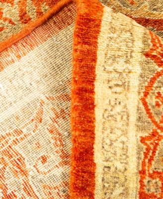 Adorn Hand Woven Rugs Mogul M1482 Rug Collection In Orange