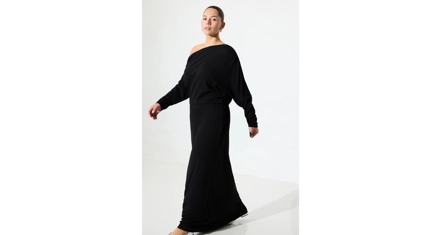 Women's Amia One-Shoulder Gathered-Waist Jersey Evening Gown
