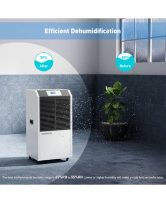 234 Pints Commercial Industrial Dehumidifier For 8000 Sq.Ft for Home Basements