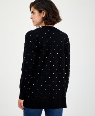 Women's Allover Embellished Cardigan Sweater, Macy's Exclusive