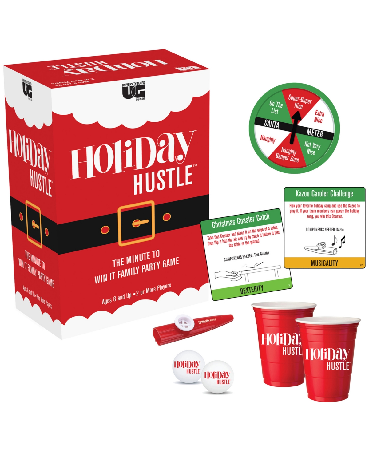 University Games Holiday Hustle The Minute To Win It Family Party Game In Multi