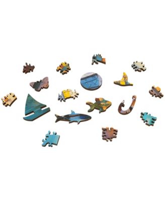 Wooden Jigsaw Puzzle Boats At Bay, 494 Pieces