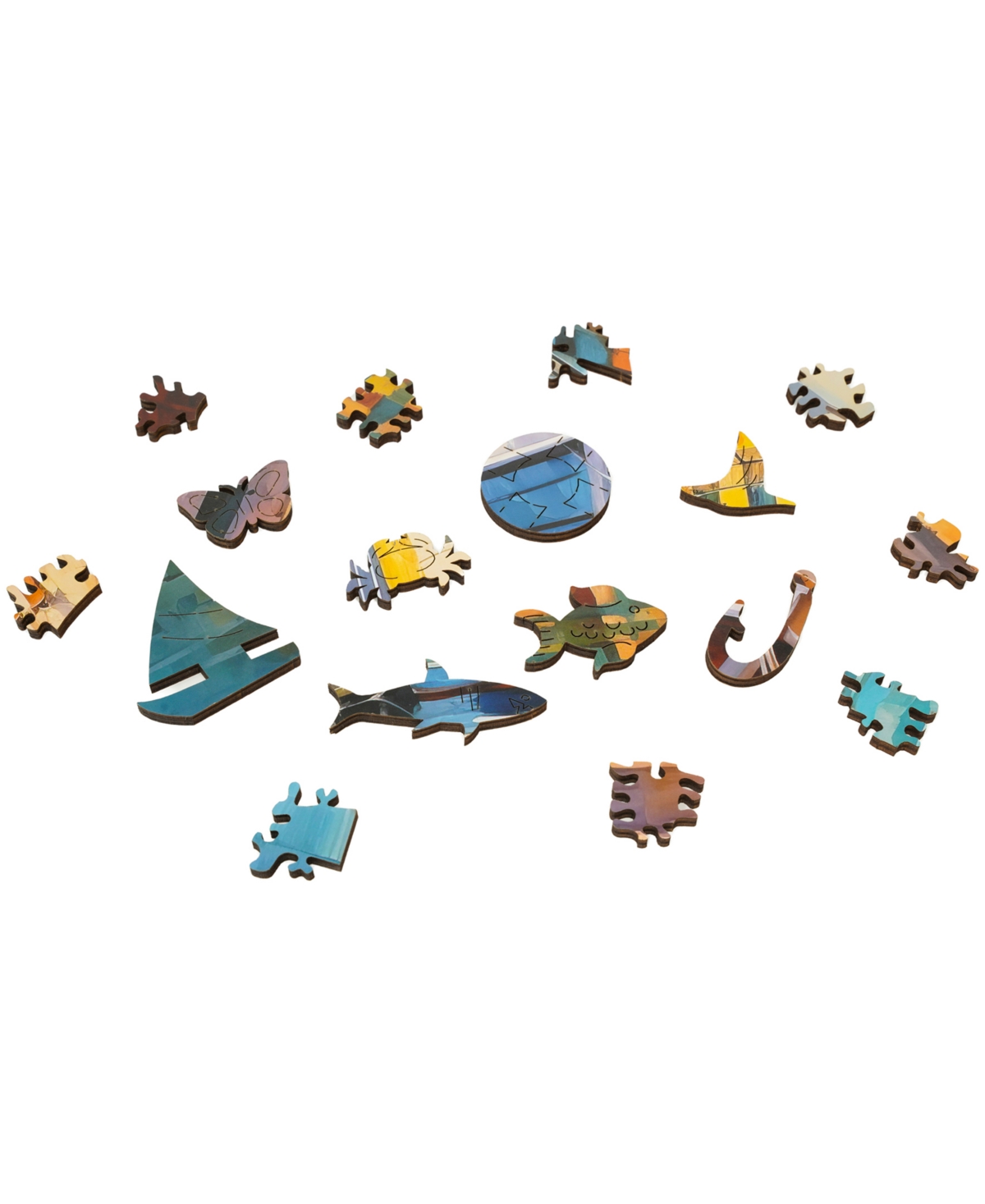 Areyougame Wooden Jigsaw Puzzle Boats At Bay, 494 Pieces In Multi