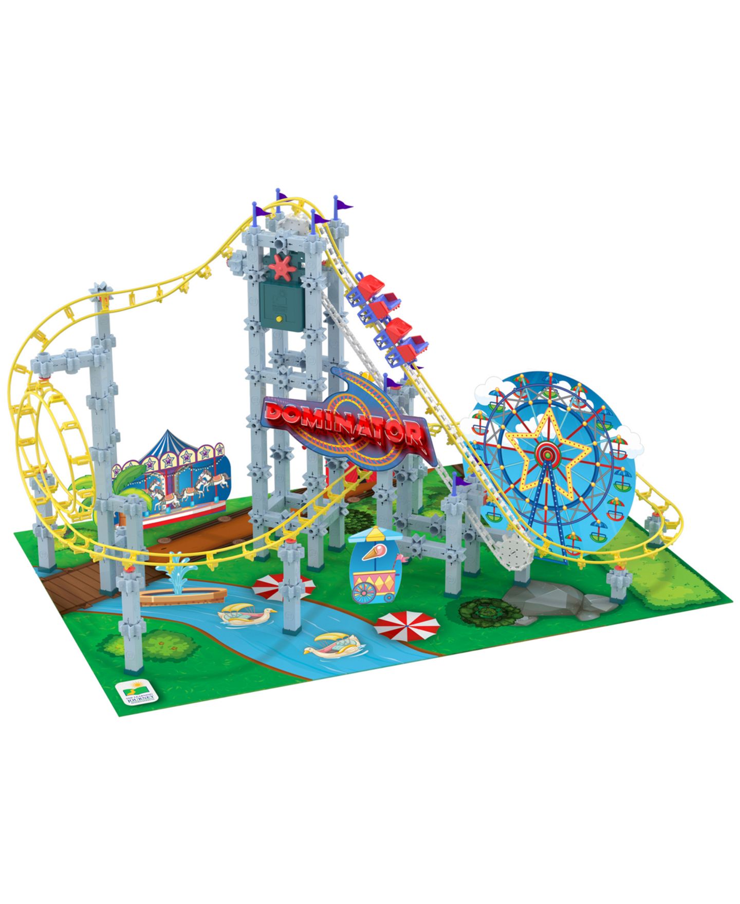Детский конструктор The Learning Journey Motorized Roller Coaster Dominator 300-Piece Building Set, Ages 8+ — фото 3