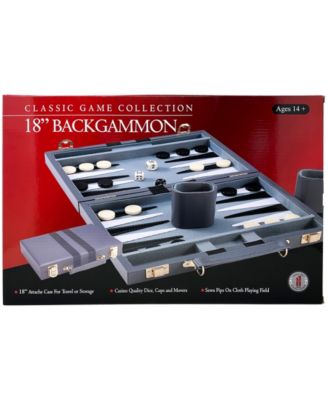 Classic Game Collection 18" Backgammon Set