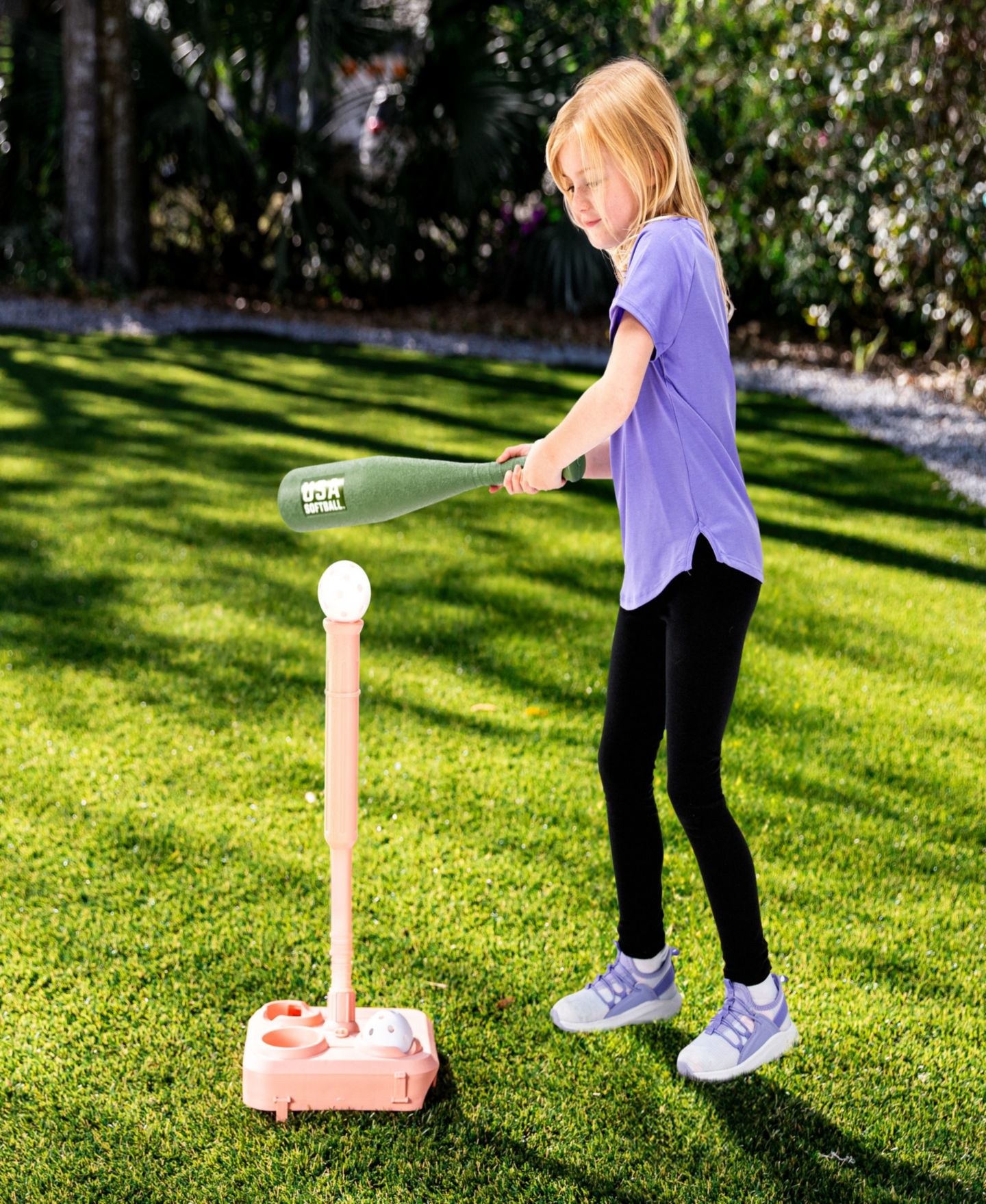 Детские игрушки Franklin Sports Fold-Away Adjustable-Height Softball and Baseball Batting Tee Set, 4-Piece, Ages 3+ — фото 6