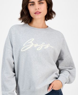 Women's Cotton Logo Crewneck Sweatshirt