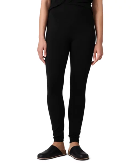 Women's High-Waist Ankle Leggings - Black