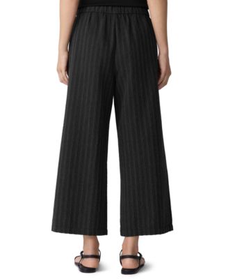 Petite Wide-Leg Cropped Pants