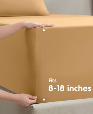 Premier Collection Deep Pocket 4 Piece Sheet Set, Queen