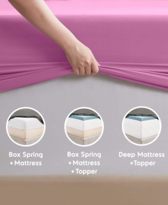 Premier Collection Deep Pocket 4 Piece Sheet Set, King