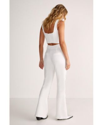 Women's Star Diamante Tailored Flare Trousers