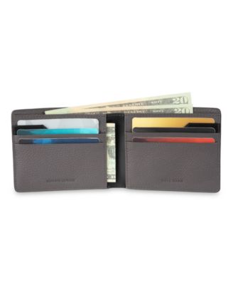 Men's RFID Two-Tone Pebbled Leather Slimfold Wallet