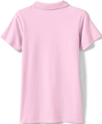 School Uniform Girls Short Sleeve Feminine Fit Interlock Polo Shirt