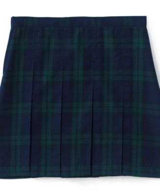 Little Girls Plaid Box Pleat Skirt Top of the Knee