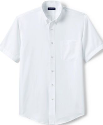 Men's Short Sleeve No Iron Pinpoint Dress Shirt