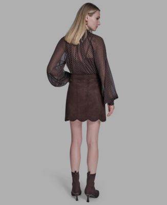 Women's Tulip Hem Mini Skirt