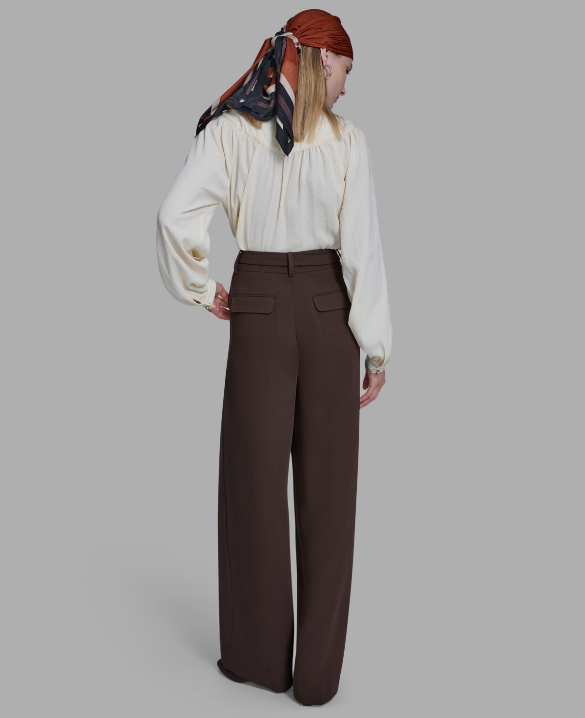 Bcbg Women's Wide Leg Crop Pants In Brown