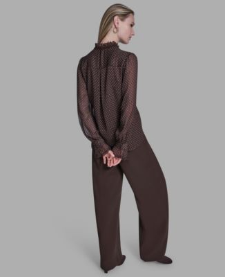 Women's V-Neck Embroidered Top