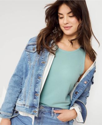 Women's Drapey Rib Fitted Tank Top