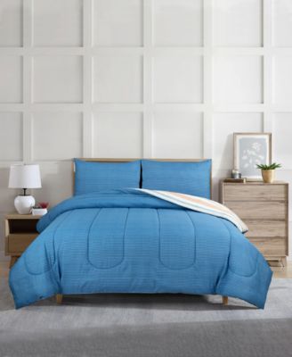 Macy's Cloud Stripe 3-Pc. Comforter Sets