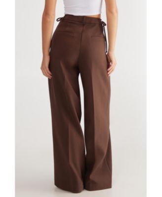 Women's Premium Tailored Tie Detail Pants