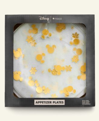 Mickey Mouse Icon Appetizer Plates, Set of 4, Macy's Exclusive