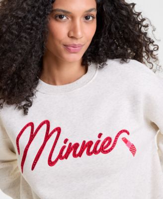 Women's Minnie Mouse Sweatshirt Embellished with Crystals by Swarovski®, Macy's Exclusive