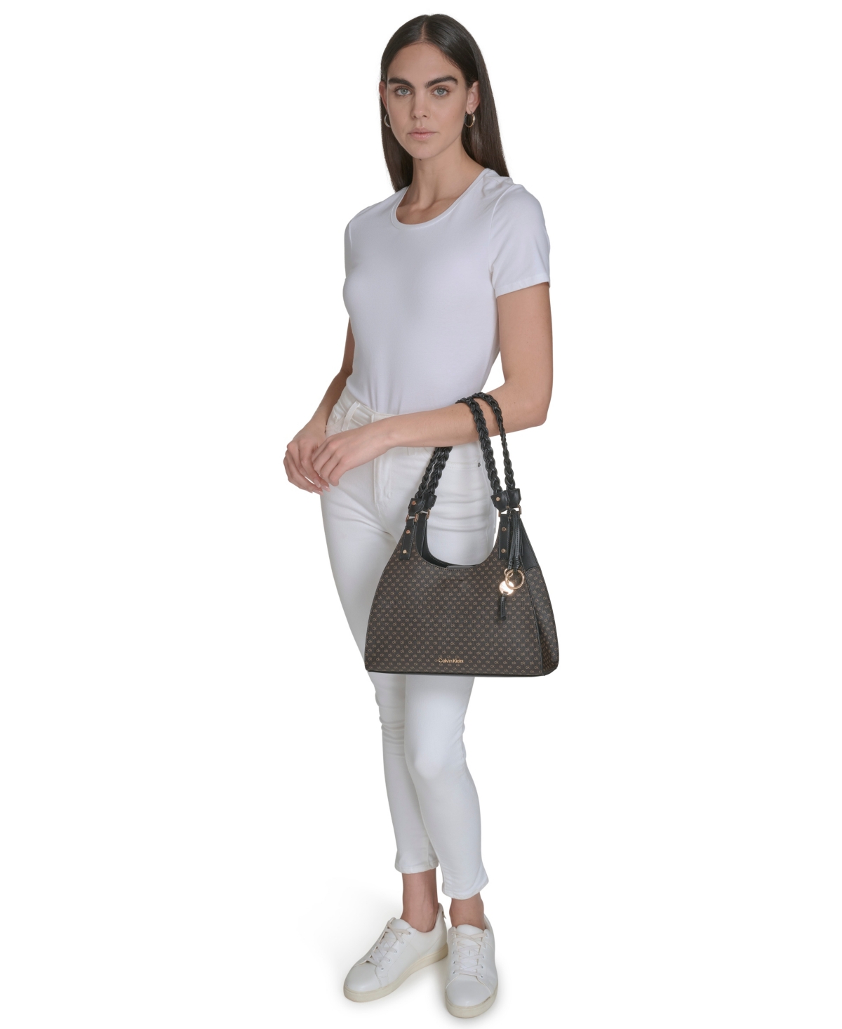 Calvin Klein Women's Shelly Mini Satchel Bag In Black