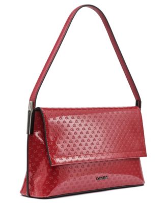 Verne Signature Embossed Flap Shoulder Bag
