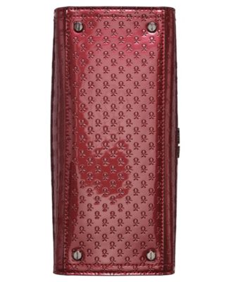 Verne Signature Embossed Convertible Satchel with Charm