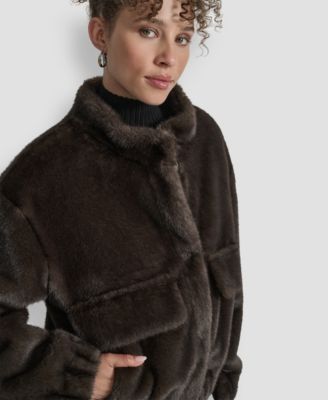 Women's Collar Neck Bomber Coat