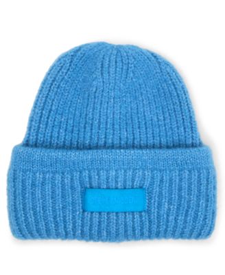 Steve Madden - Women's Mixed Knit Tonal Patch Beanie