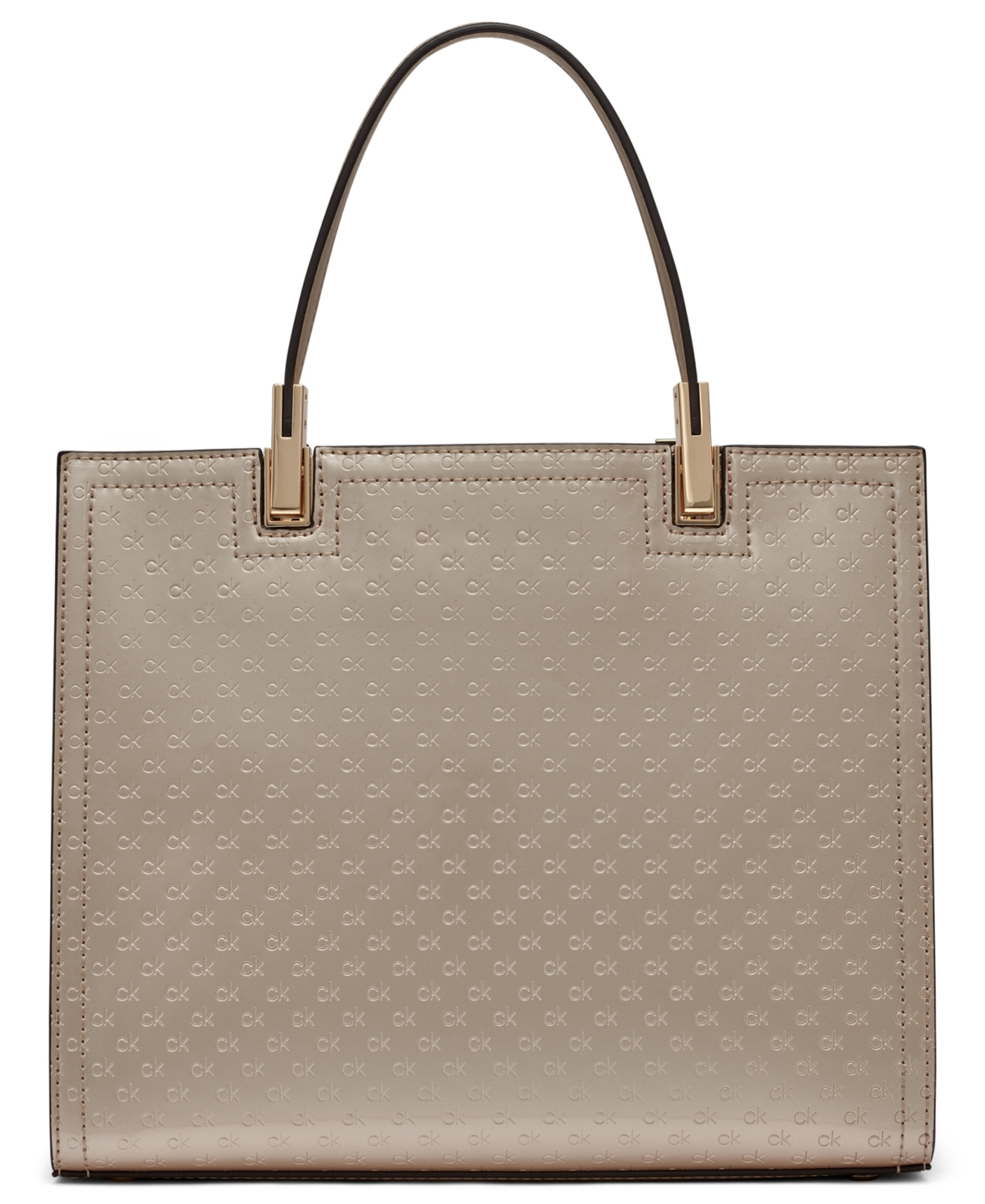 Calvin Klein Women's Verne Small Satchel Bag In Silver