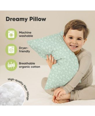 2pk Toddler Pillow, Soft Organic Cotton Toddler Pillows for Sleeping, 13X18 Kids Pillow