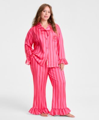 Disney | Macy's - Plus Size Minnie Mouse Satin Pajama Set