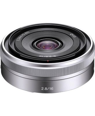 E 16mm f/2.8 Lens, Bundle with ProOptic 49mm Filter Kit, Cleaning Kit, Lens Cap Tether, Mac Software Kit