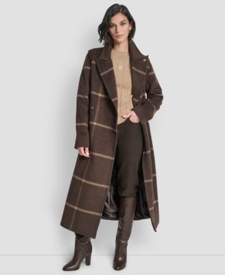 Women's Notch Collar Belted Wrap Coat
