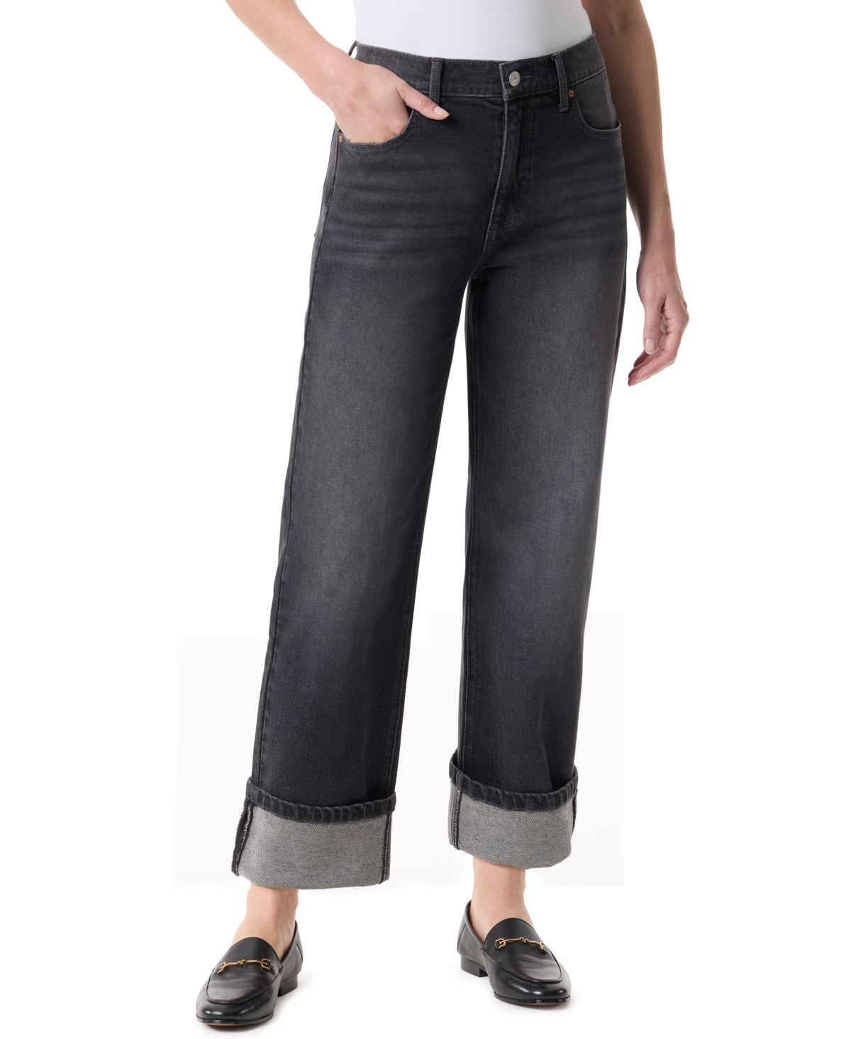 Gloria Vanderbilt Women's High Rider Jeans In Black