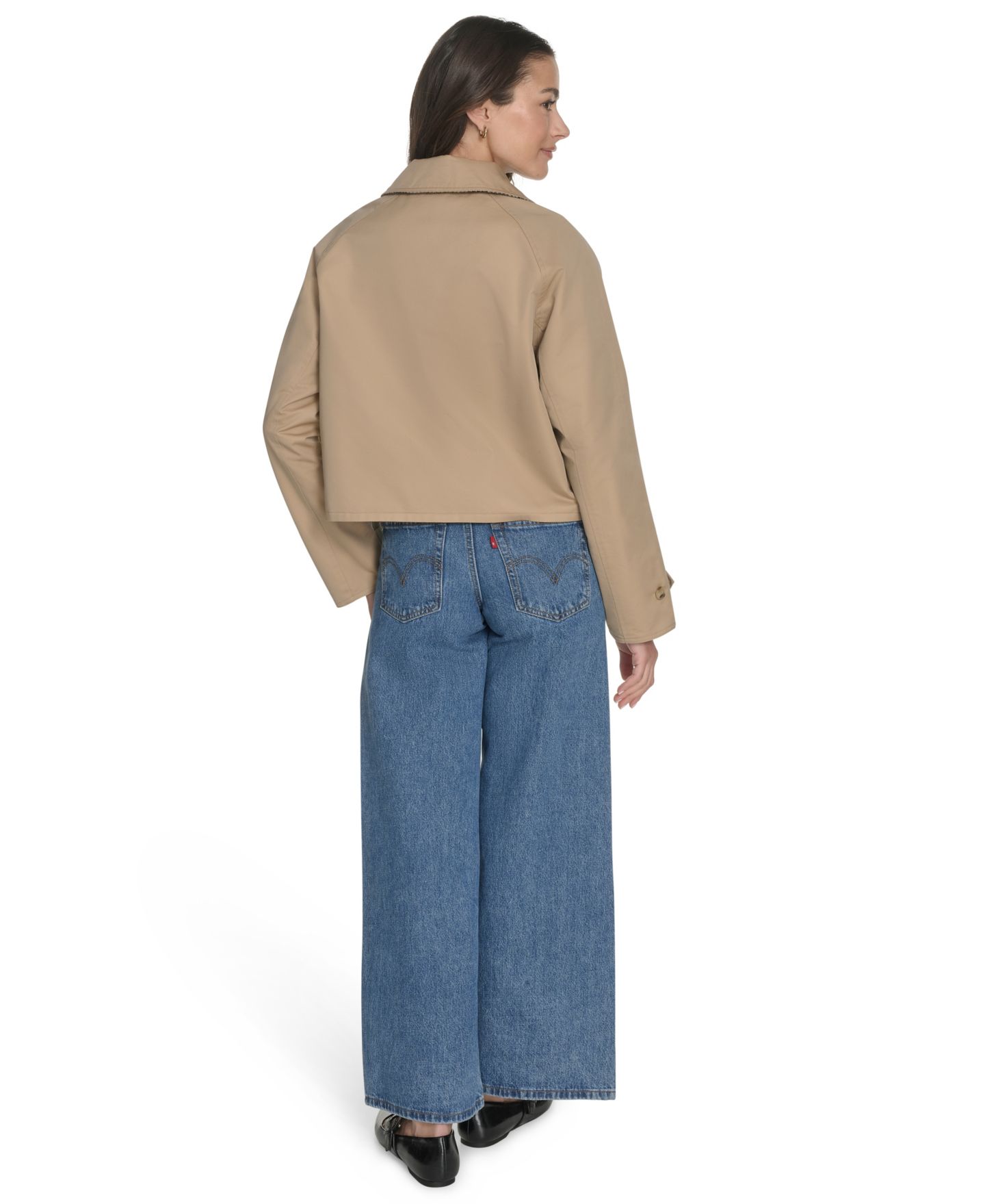 Женская куртка Levi's Reversible Trench, цвет: Хаки — фото 10