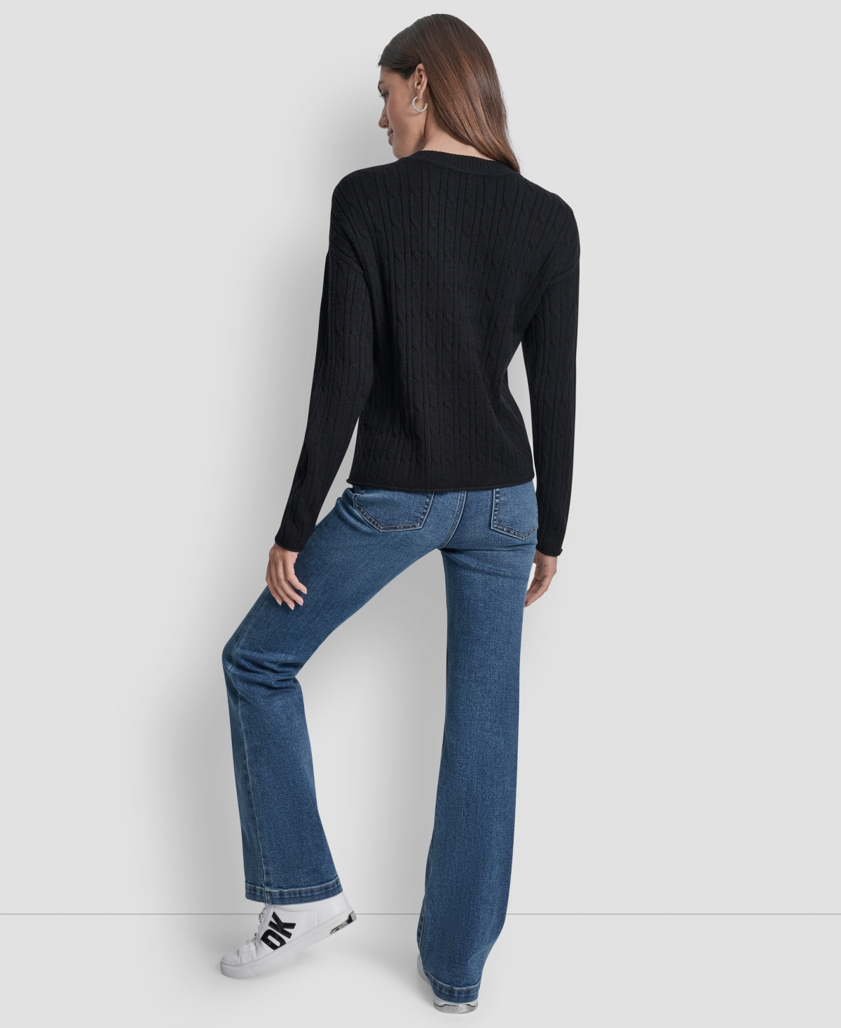 Dkny Jeans Women's Crewneck Sweater In Black