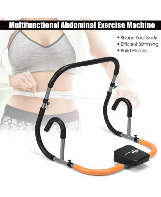 Ab Fitness Crunch Abdominal Exercise Workout Machine for Glider Roller & Pushup