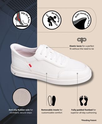 Mens Hudson Street Hands-Free Slip On Technology Fashion Sneakers